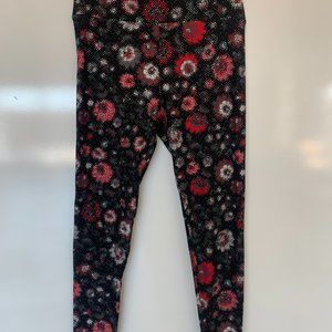 Black Abstract Pattern Leggings